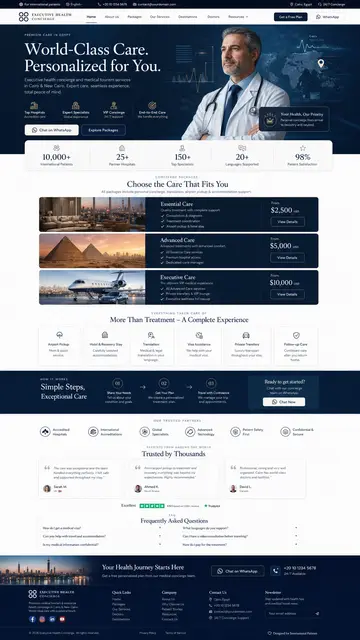 Clinic full website demo thumbnail